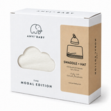 Modal Swaddle & Hat Set - White