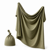 Anvi Baby Couture - Bamboo Spandex & Hat Set - Olive