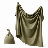 Anvi Baby Couture - Bamboo Spandex & Hat Set - Olive
