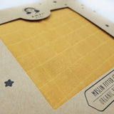 Organic Bamboo Muslin Fitted Crib Sheets | Mustard Brown