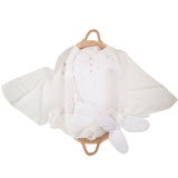 Organic Bamboo Knotted Gown White