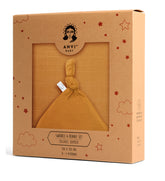 Knotted Beanie & Swaddle Set | Mustard Fields