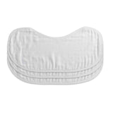 Set of 3 Organic Bamboo Burp & Bib Cloth - White