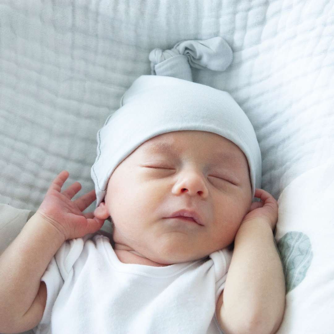 Organic Bamboo Knotted Beanie Hat | Early Grey Organic Bamboo Knotted Beanie Hat | Early Grey