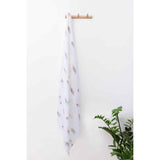 100% Organic Cotton Muslin Swaddle Wrap | New Feather