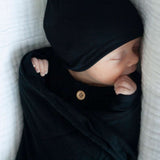 Organic Bamboo Muslin Swaddle | Charcoal