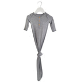 Organic Bamboo Knotted Gown Grey