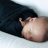 Organic Bamboo Muslin Swaddle | Charcoal