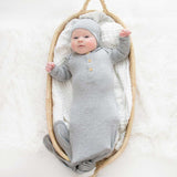 Organic Bamboo Knotted Gown Grey