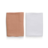 Organic Bamboo Muslin Swaddle | Set of 2 | Peaches and Cream
