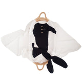 Organic Bamboo Knotted Gown Black