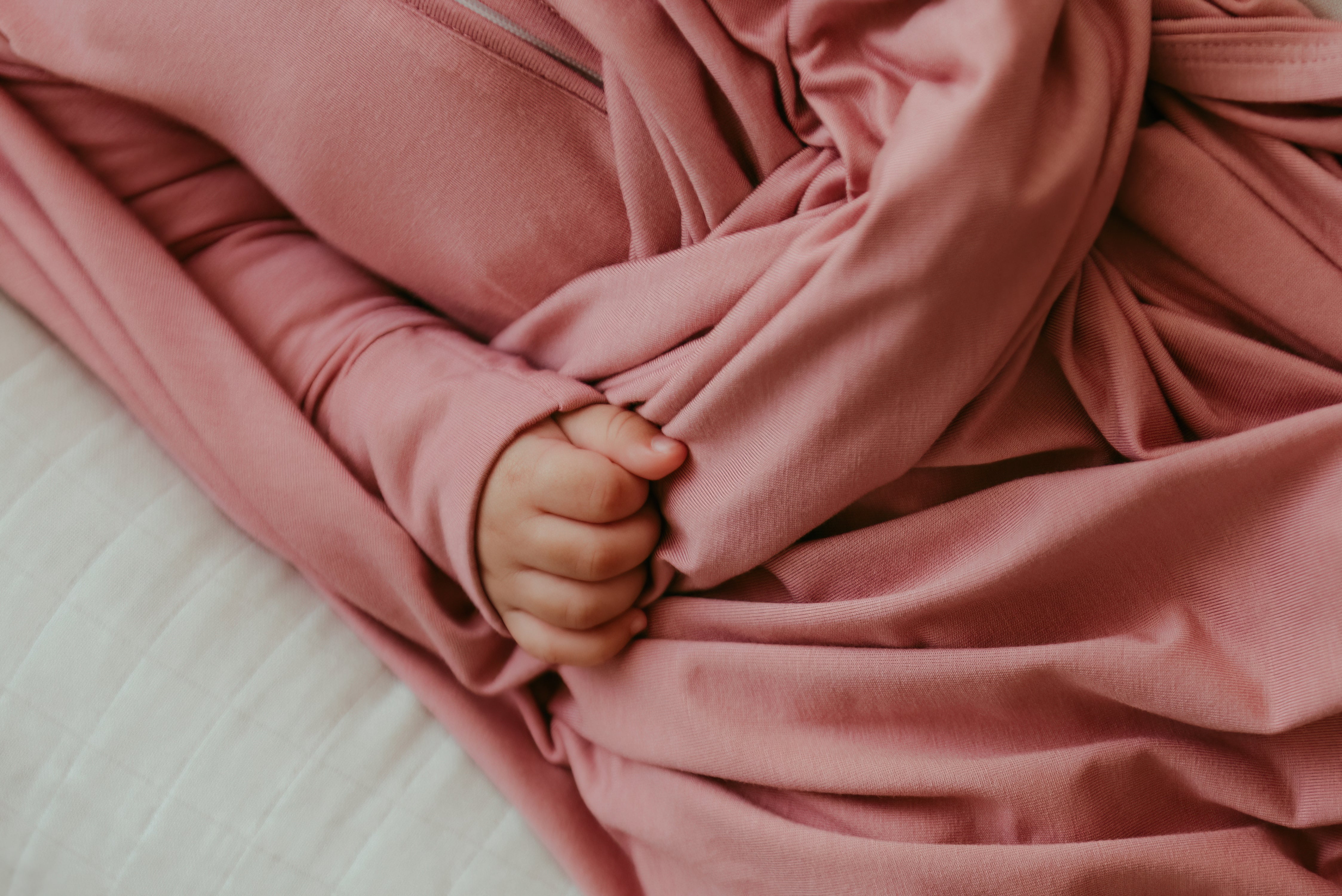 Bamboo Swaddle & Sleep Suit Newborn Gift Set- Lilac Bamboo Swaddle & Sleep Suit Newborn Gift Set- Lilac