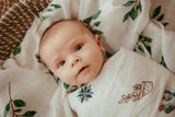 Organic Bamboo Muslin Swaddle | Weeping Willow