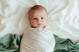 Set of 3 Organic Bamboo Swaddle- Aquamarine