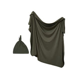 Anvi Baby Couture - Bamboo Spandex & Hat Set - Green