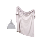 Anvi Baby Couture - Bamboo Spandex & Hat Set - Grey