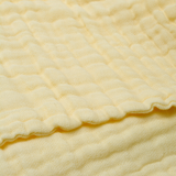 Muslin Bath Towel (6-layered) | Set of 2 (Yellow & White)