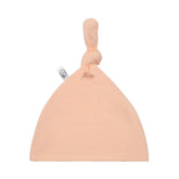 Organic Bamboo Knotted Beanie Hat | Peach