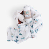 Organic Bamboo Muslin Swaddle | Happy Cactus