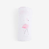 Organic Bamboo Muslin Swaddle | Genteel Flamingo