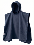 4 layered Muslin Poncho Towel -Navy Blue