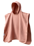 4 layered Muslin Poncho Towel - Peach