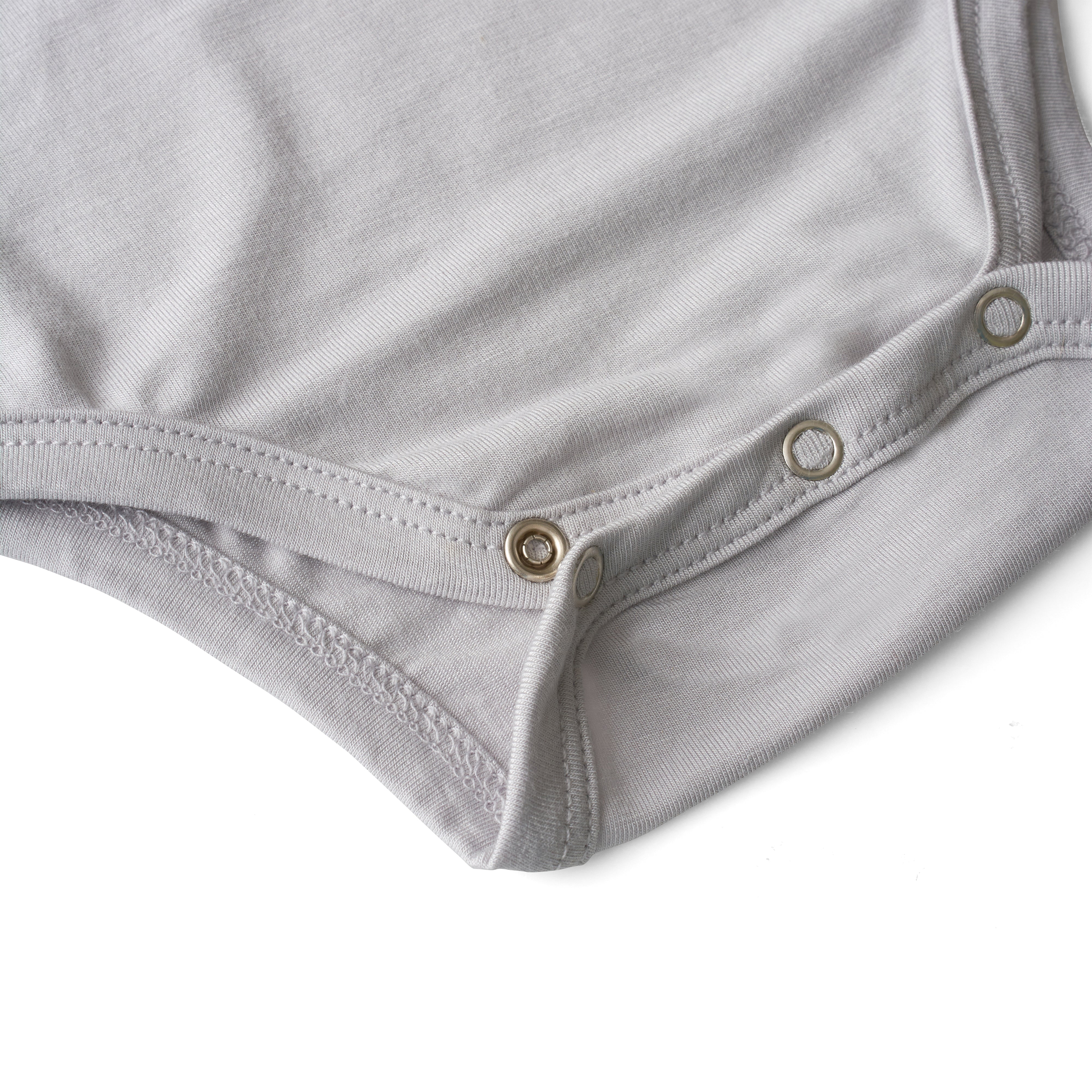Set of 3 Organic Bamboo Spandex Bodysuit- Gift set - White/Soft Sage/Grey