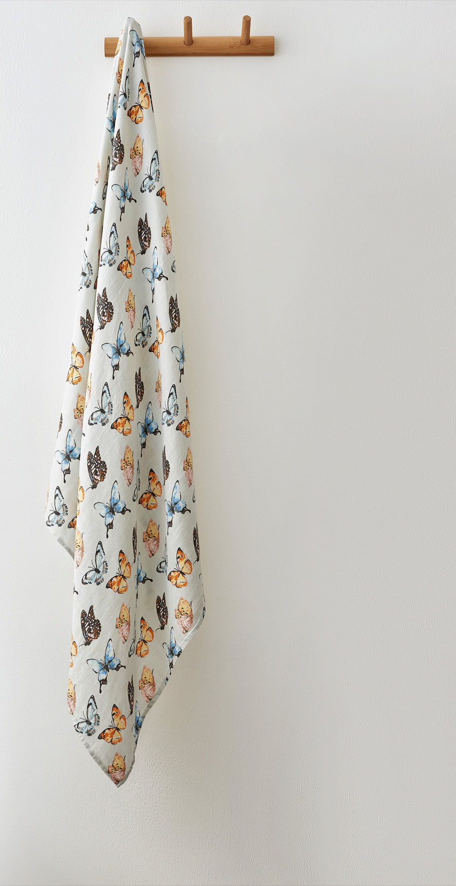 100% Organic Cotton Muslin Swaddle Wrap | Butterfly Dreams