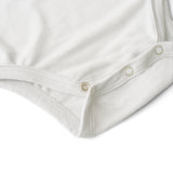 Set of 3 Organic Bamboo Spandex Bodysuit- Gift set - White