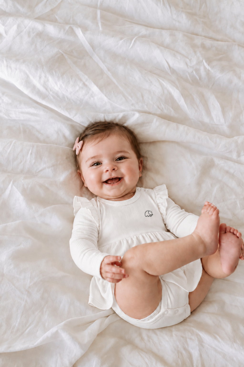 Modal Onesie Dress - White