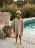 4 layered Muslin Poncho Towel - Beige