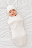 Modal Swaddle & Hat Set - White