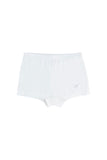 Organic Girls Bamboo Boxer Brief Underwear Set Of 3- Grey/White/Lilac