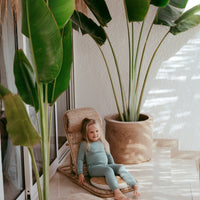 Organic Bamboo Spandex Pajama Set- Soft Sage