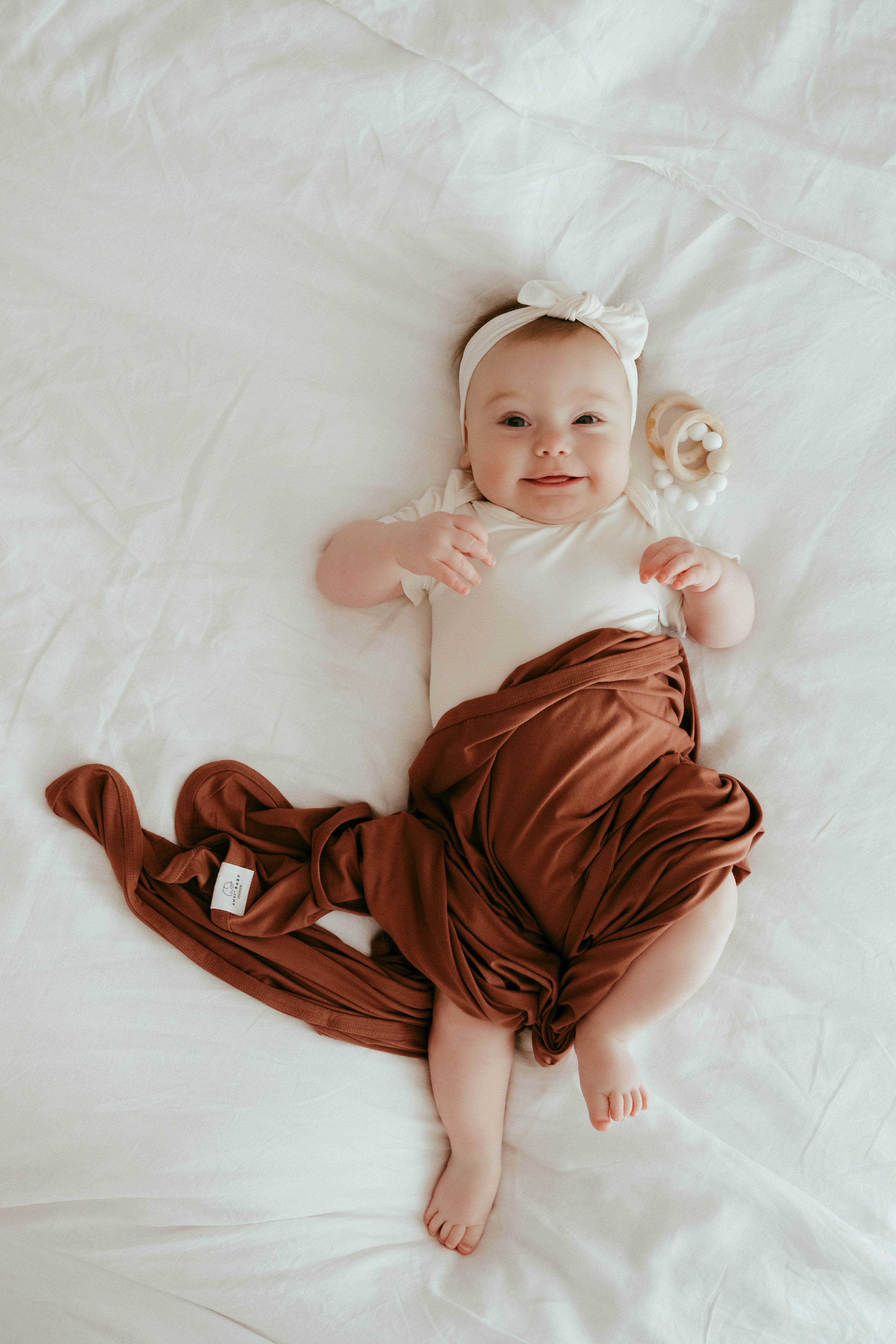 Set of 3 Organic Bamboo Spandex Bodysuit- Gift set - White
