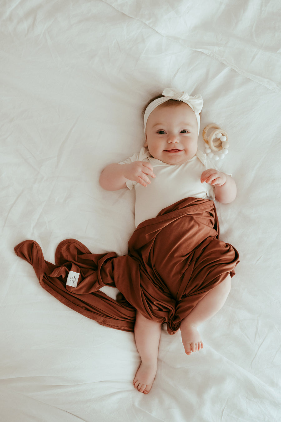 Set of 3 Organic Bamboo Spandex Bodysuit- Gift set - White
