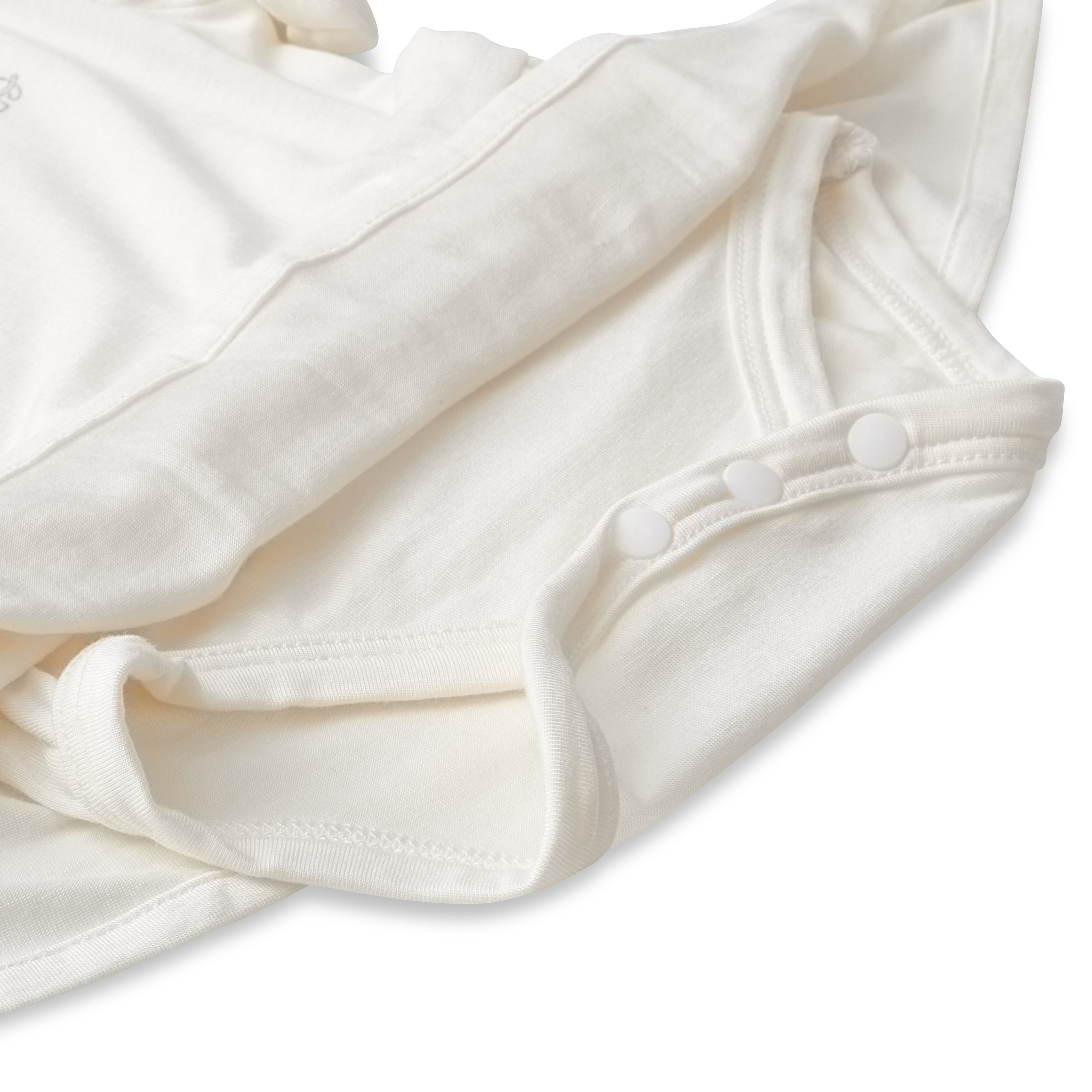 Organic Bamboo Spandex Onesie Dress- White