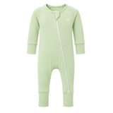 Organic Zipper Romper - Mint Green