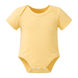 Organic Bamboo Spandex Bodysuit - Lemon