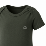 Organic Bamboo Spandex Bodysuit - Dark Green