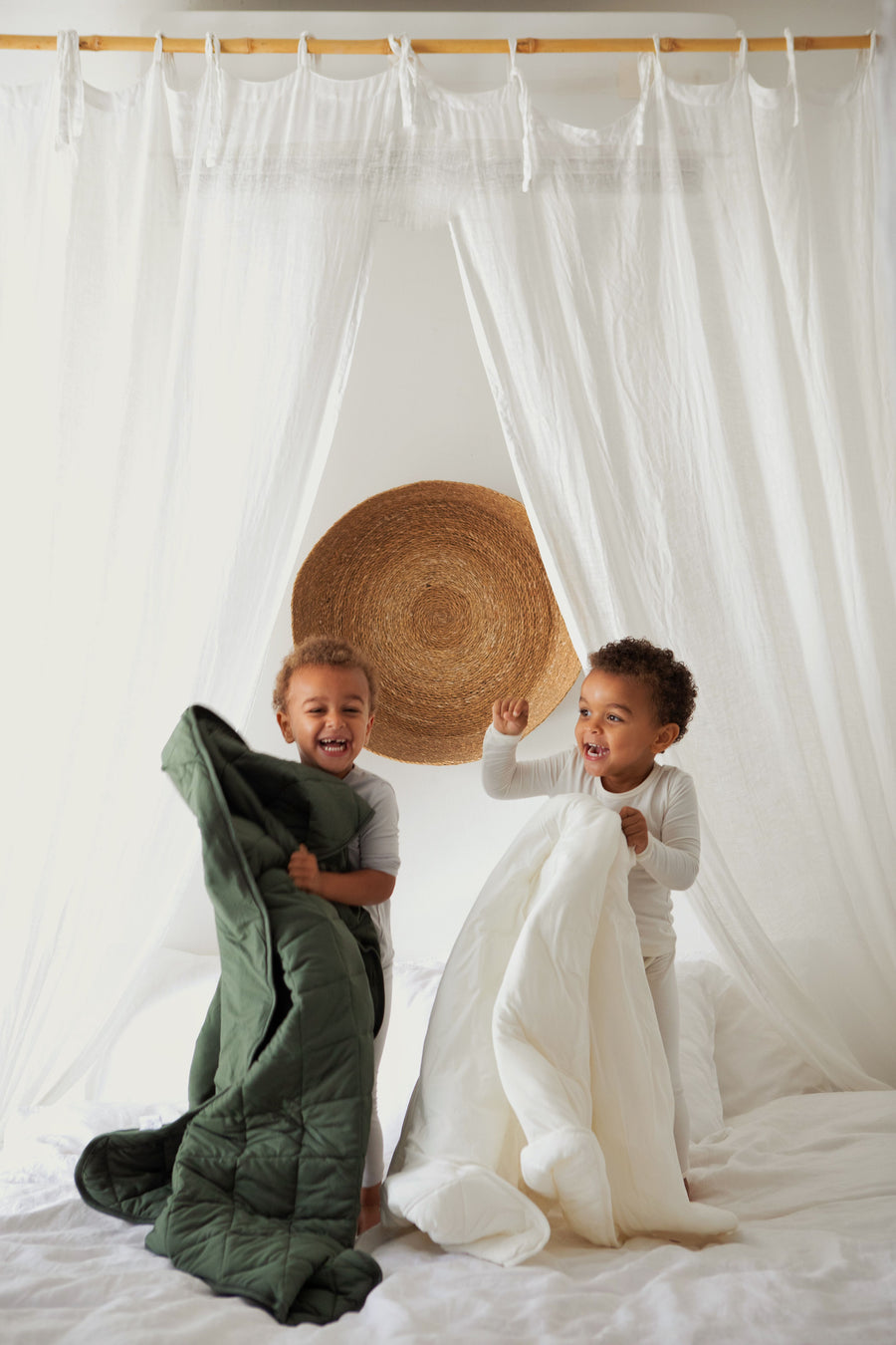 Organic Bamboo Baby & Toddler Blanket - White