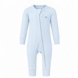 Modal Zipper Romper - Blue