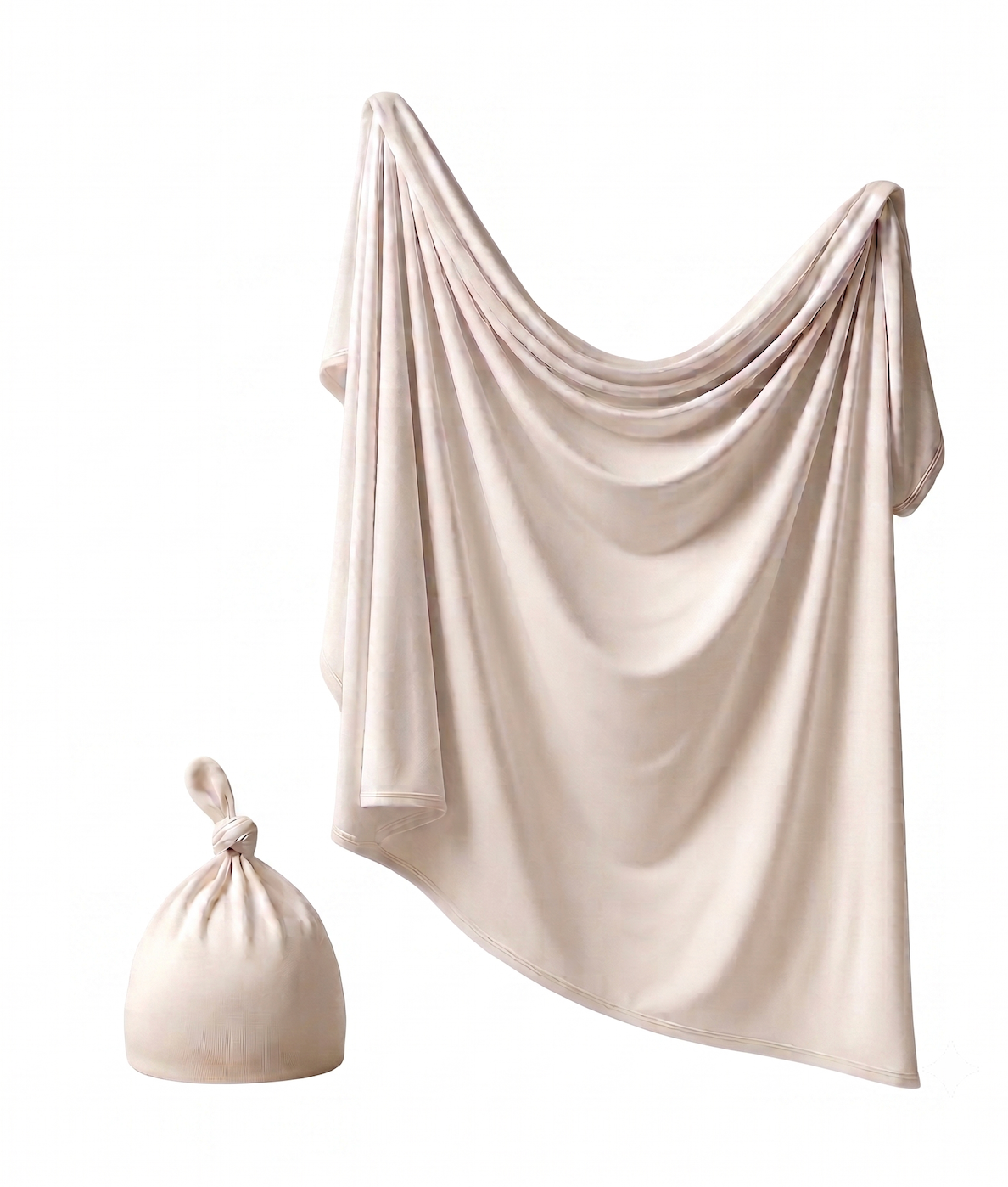 Anvi Baby Couture - Bamboo Spandex & Hat Set - White