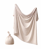Anvi Baby Couture - Bamboo Spandex & Hat Set - White