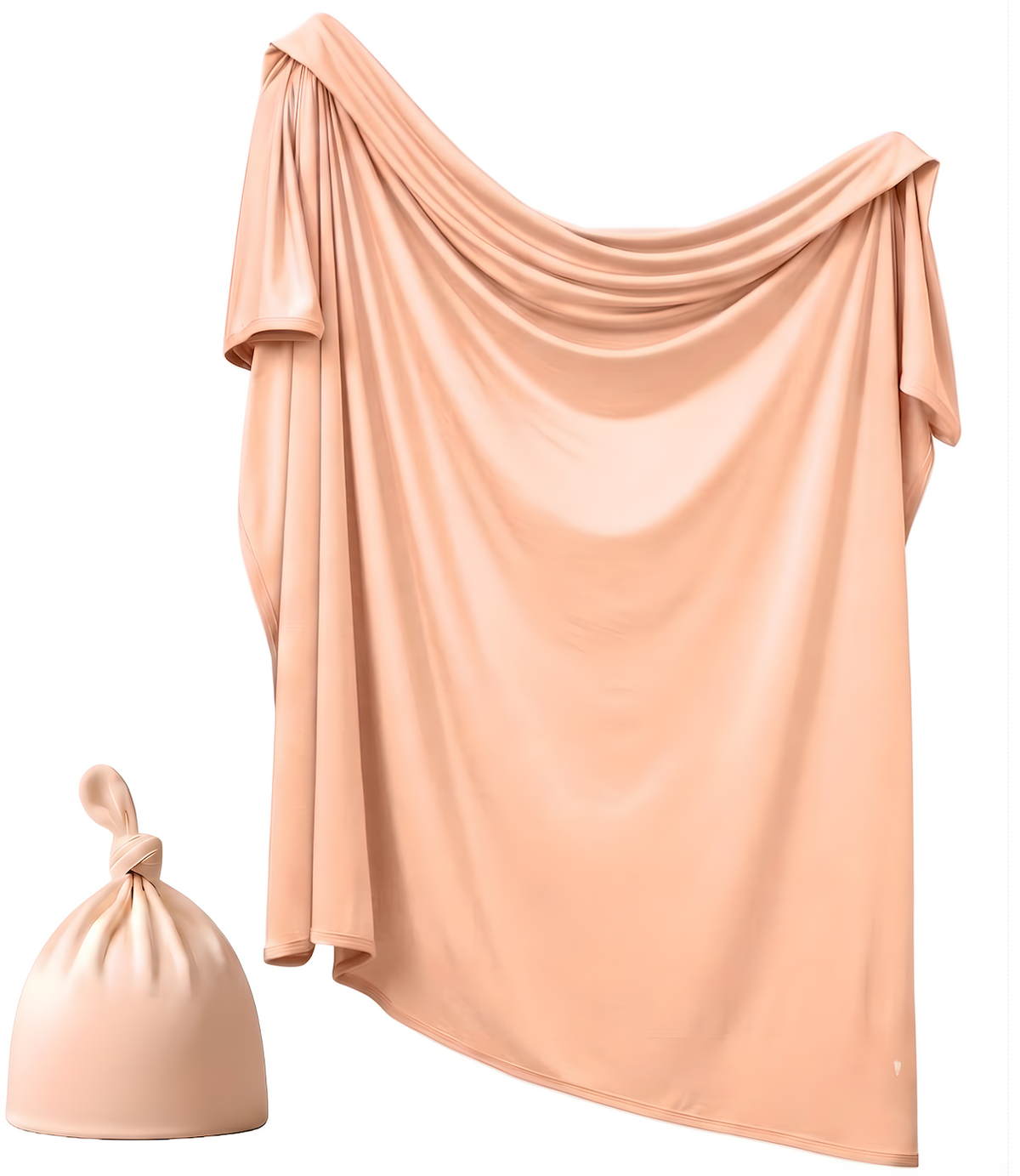 Anvi Baby Couture - Bamboo Spandex & Hat Set - Peach