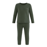 Organic Bamboo Spandex Pajama Set- Dark Green