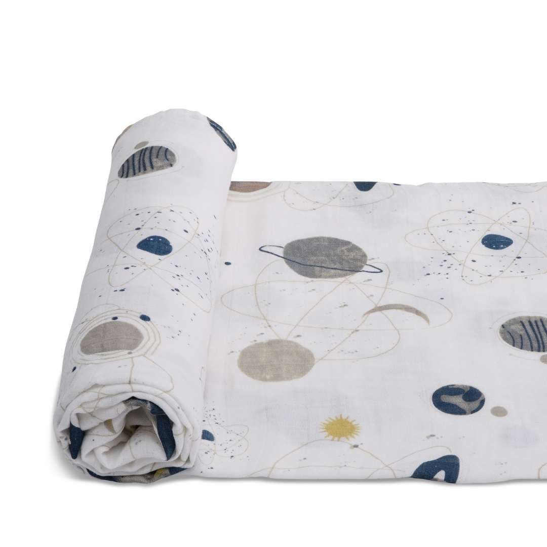 Cotton Muslin Swaddle Wrap - Planetary Forces