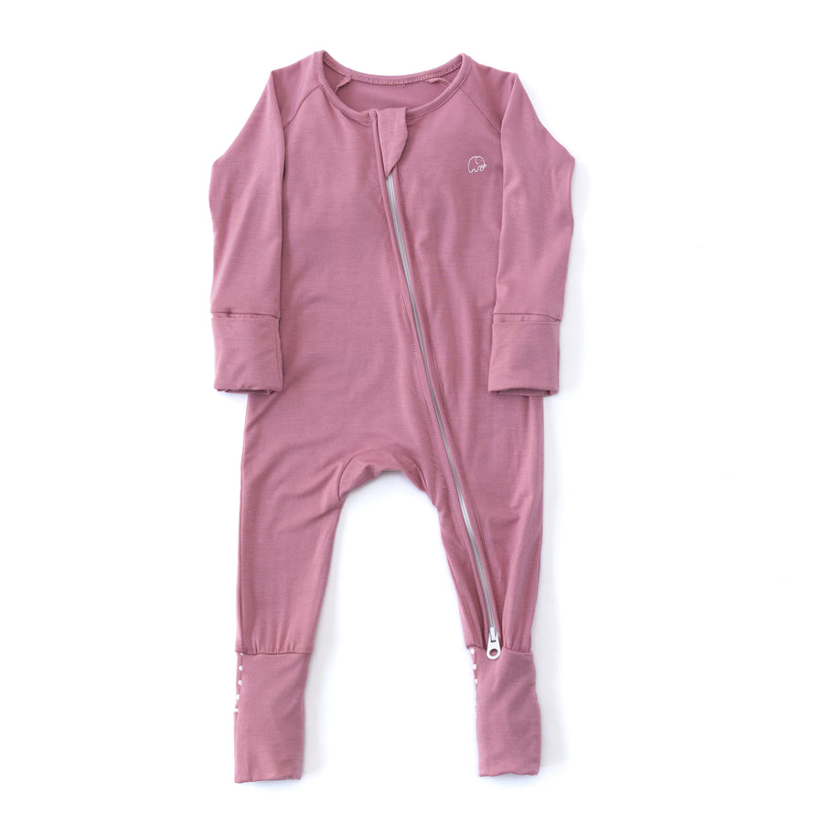 Organic Zipper Romper Lilac Anvi Baby