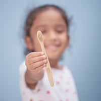 Anvi Baby - 100% Biodegradable Bamboo Toothbrush (Pack of 4)