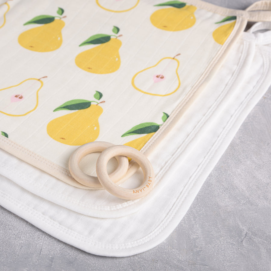 Set of 3 Organic Bamboo Face Cloth - Pearfect